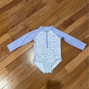 Kids One Piece Swimwear - Lavender Leopard